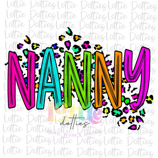 Nanny Png - Sublimation File - Instant Download - Digital Download - Neon