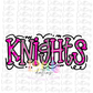 Knights PNG - Knights -  sublimation design - Digital Download -Pink and Gray