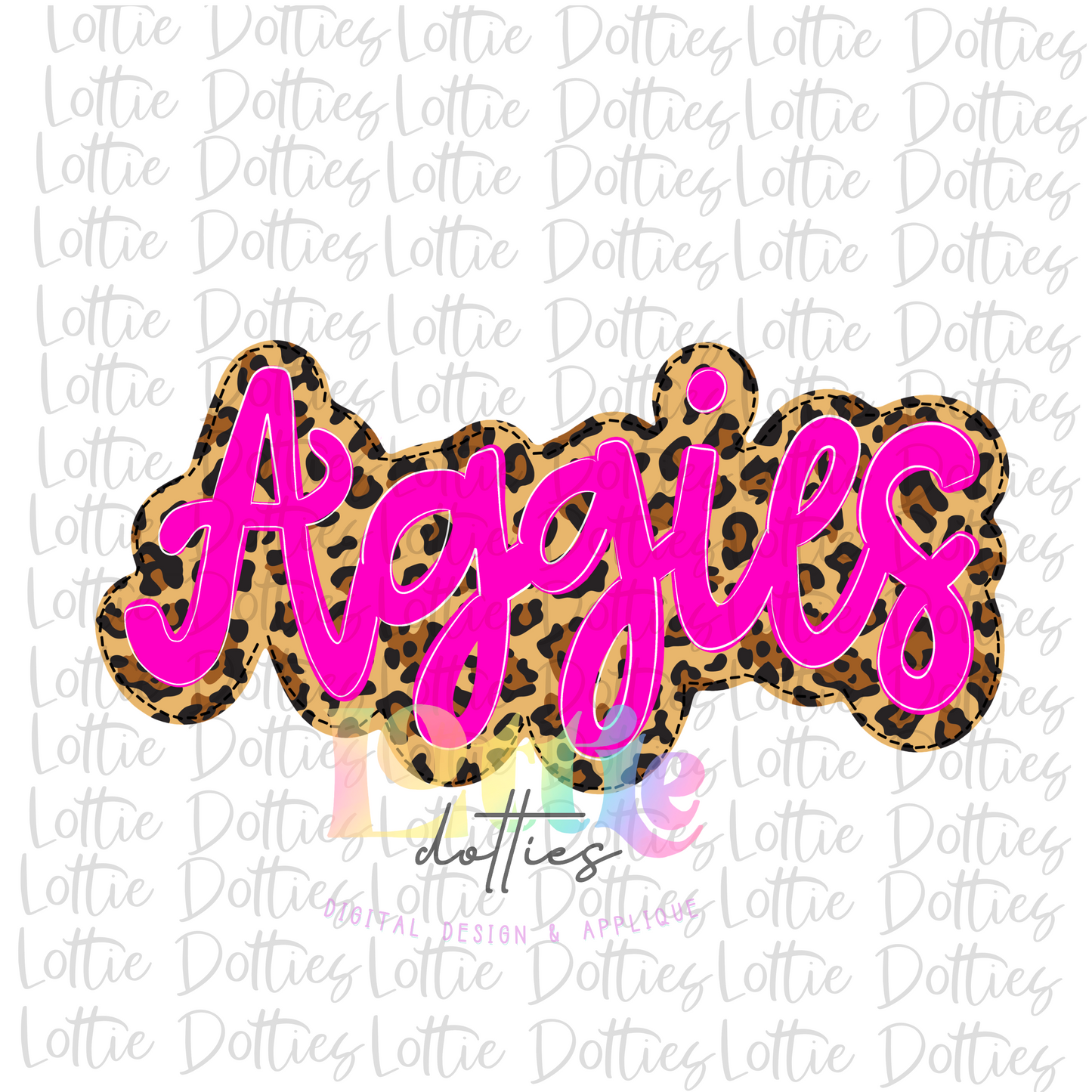 Aggies PNG - Aggies  sublimation design - Digital Download - Leopard and Pink