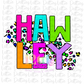 Hawley PNG - Hawley Sublimation - Digital Download - Neon Stack Leopard