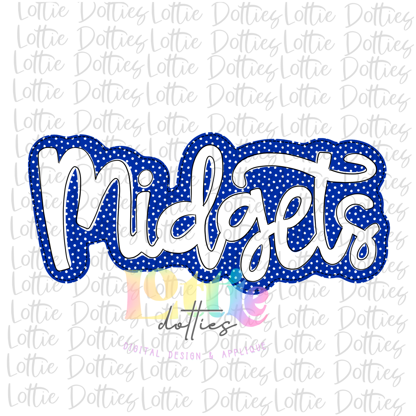 Midgets PNG - Midgets Sublimation - Digital Download - Royal and White