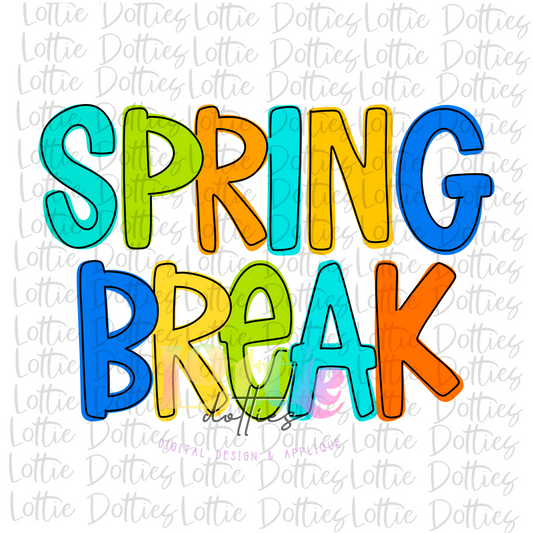 Spring Break PNG - Spring Break Sublimation - Digital Download