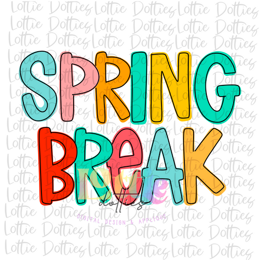 Spring Break PNG - Spring Break Sublimation - Digital Download