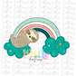 Rainbow Sloth PNG - Rainbow Sloth Sublimation - Digital Download