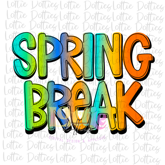 Spring Break PNG - Spring Break Sublimation - Digital Download