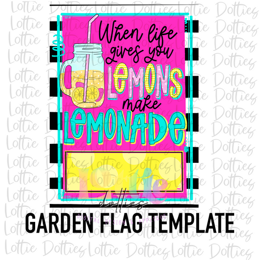 When Life Gives You Lemons make Lemonade Flag - Summer Flag Sublimation - Digital Download