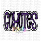 Coyotes PNG - Coyotes  Sublimation - Digital Download - Purple and Black
