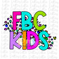 FBC Kids PNG - FBC Kids Sublimation - Digital Download - Neon Leopard Stack