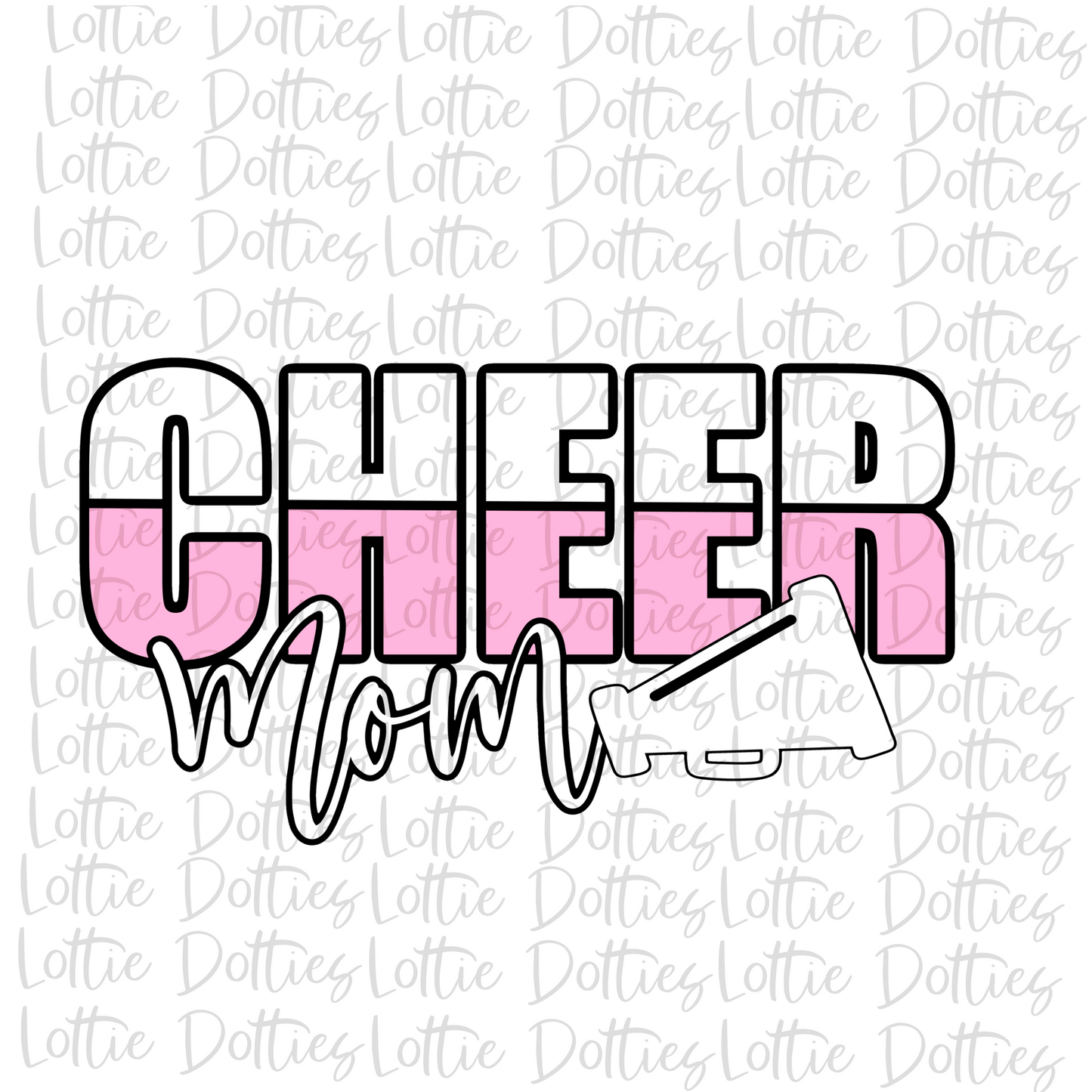 Cheer Mom Png - Cheer Mom Sublimation Design - Digital Download