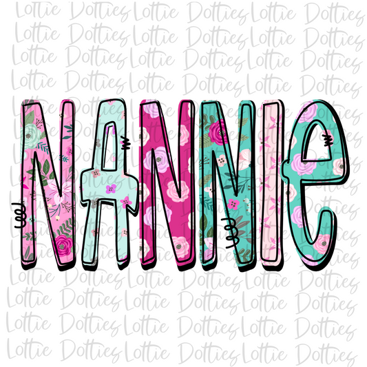 Nannie PNG - Nannie Sublimation - Digital Download - Mother's Day