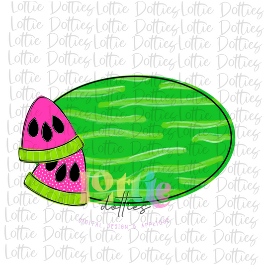 Watermelon Flag Template Png -Bundle - Build Your own - Digital Download
