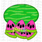 Watermelon Flag Template Png -Bundle - Build Your own - Digital Download