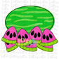 Watermelon Flag Template Png -Bundle - Build Your own - Digital Download