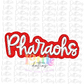 Pharaohs PNG - Pharaohs Sublimation - Digital Download - Red and White