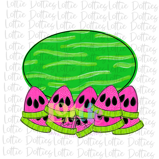 Watermelon Flag Template Png -Bundle - Build Your own - Digital Download - 10 Slices
