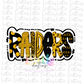 Raiders PNG -  Raiders  Sublimation Design - Digital Download - Black and Gold
