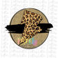 Blank Circle PNG - Black and Gold Circle - Sublimation Design - Digital Download