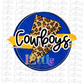 Circle Cowboys Png  -  Digital Download - Cowboys Sublimation