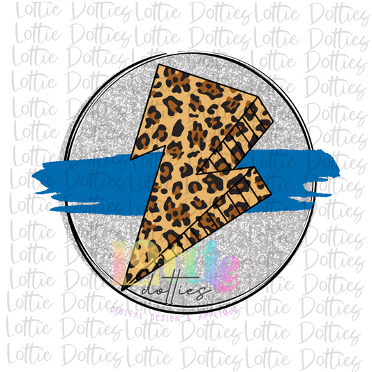 Blank Cirlce PNG - Blank Sublimation Design - Mascot - Silver and Blue