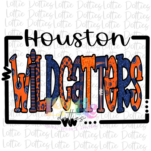 Houston Wildcatters  PNG - Wildcatters Sublimation Design - Digital Download