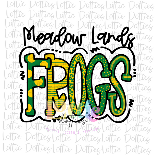 Meadow Lands Frogs PNG - Frogs Sublimation - Digital Download