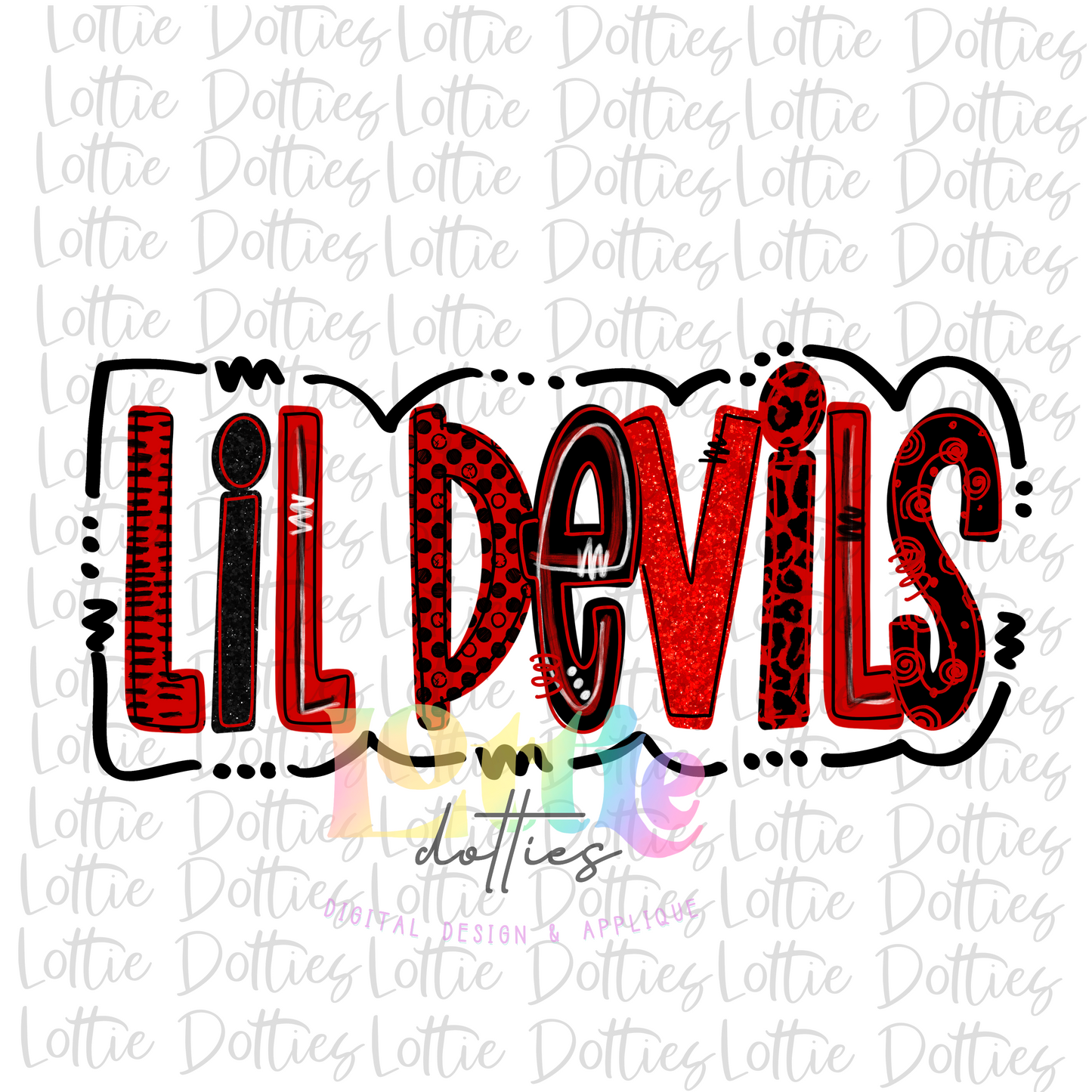 Lil Devils Png - Devils Sublimation Design - Digital Download