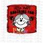 Little Miss Redskins Fan PNG - Redskins Sublimation - Digital Download Red and Black