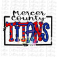 Titans  PNG - Mercer County Titans - Sublimation design - Digital Download