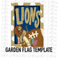 Lions Flag PNG - Lions -  Sublimation Design - Digital Download