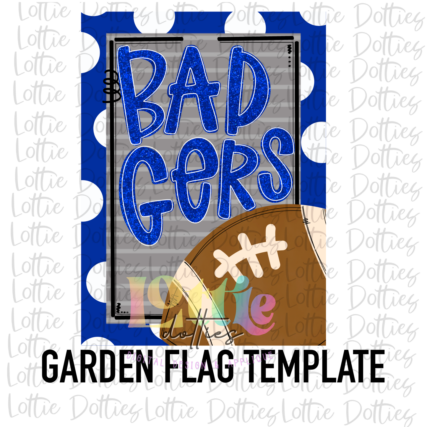 Badgers Flag PNG - Badgers - Sublimation - Digital Download