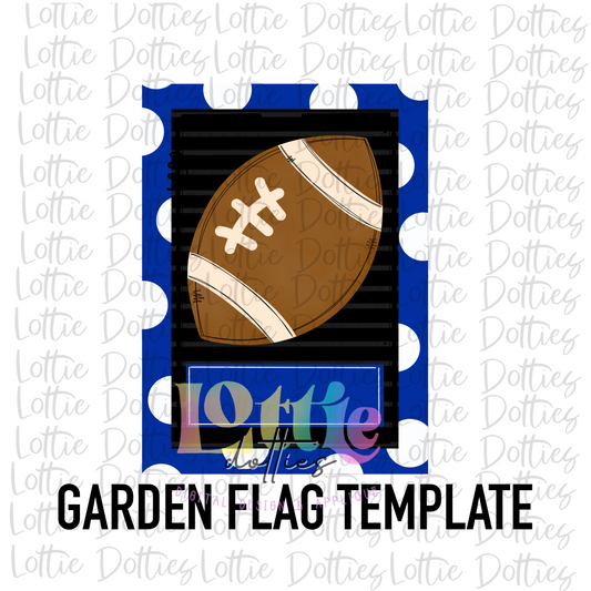 Blank Flag PNG - Black and Royal Blue - Sublimation - Digital Download