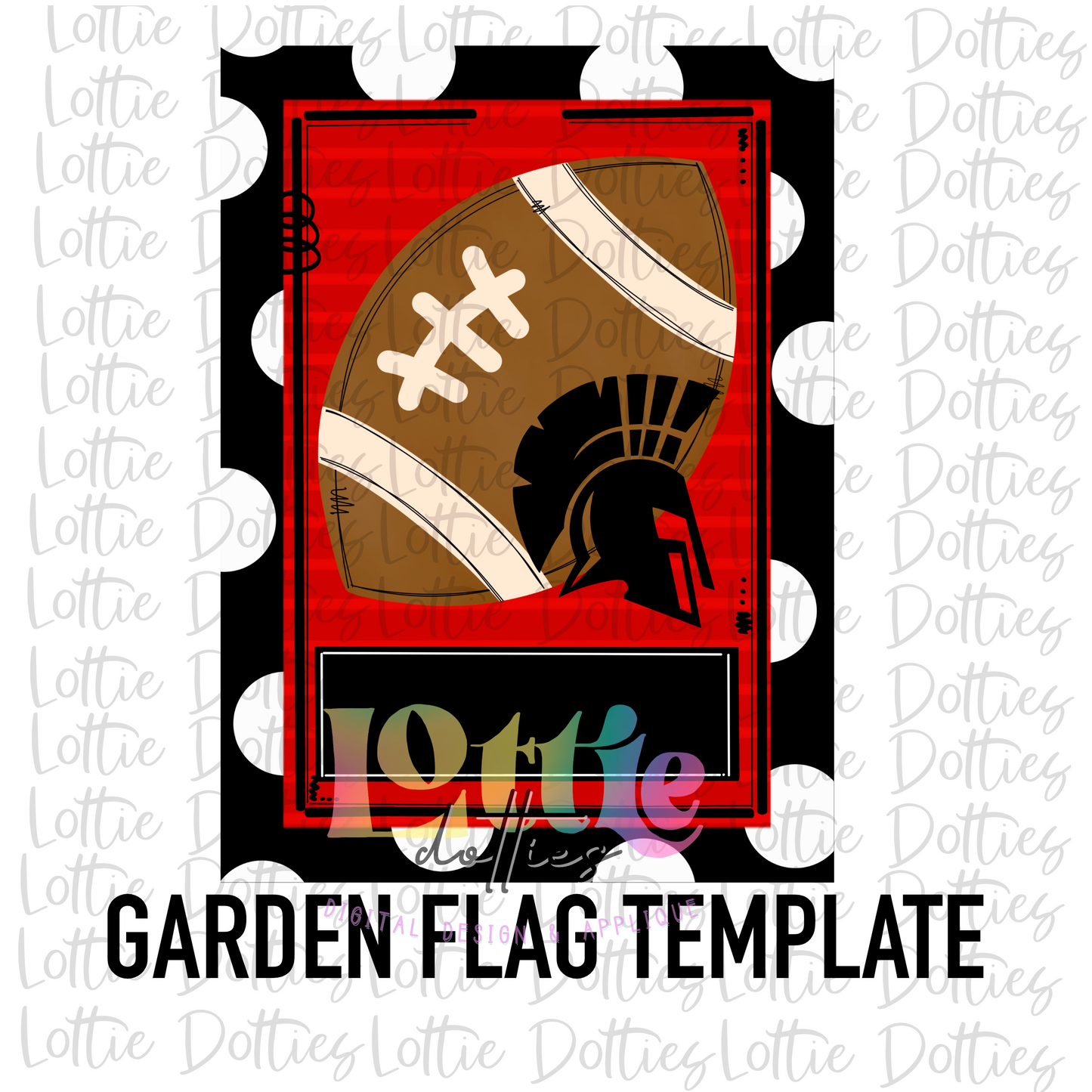 Trojans Flag PNG - Trojans Football Sublimation Design - Digital Download - Red and Black