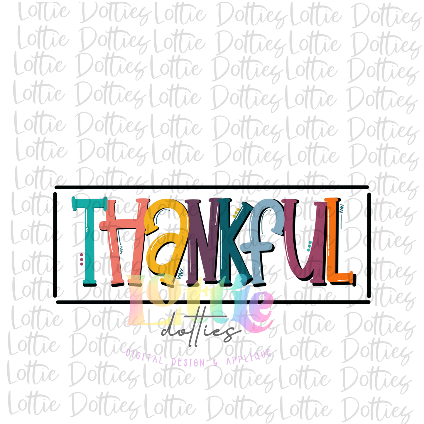 Thankful Box  Png - Thanksgiving Sublimation Design- Digital Download