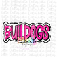 Bulldogs -  PNG - Bulldogs  -  sublimation design - Digital Download
