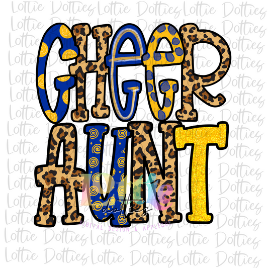 Cheer Aunt PNG - Cheer Aunt  Sublimation Design - Digital Download