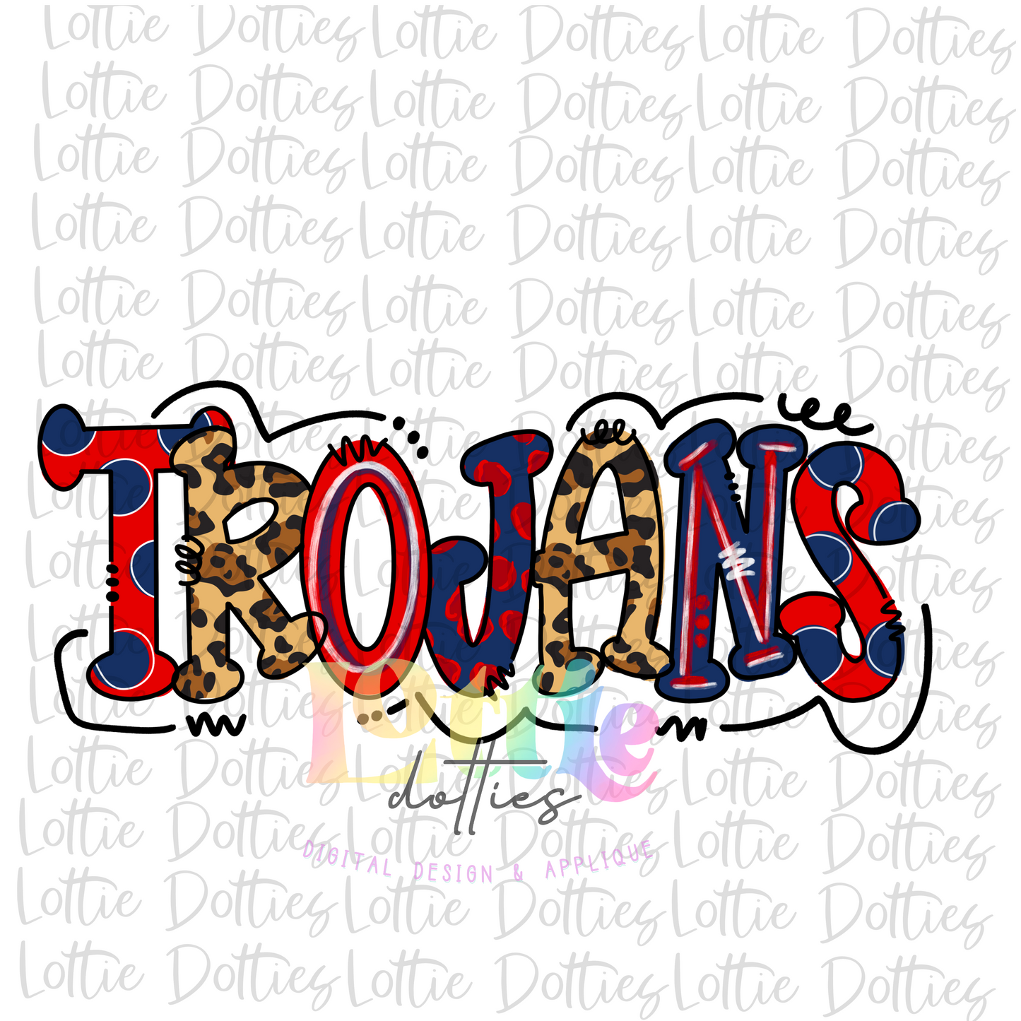 Trojans PNG - Sublimation design - Digital Download