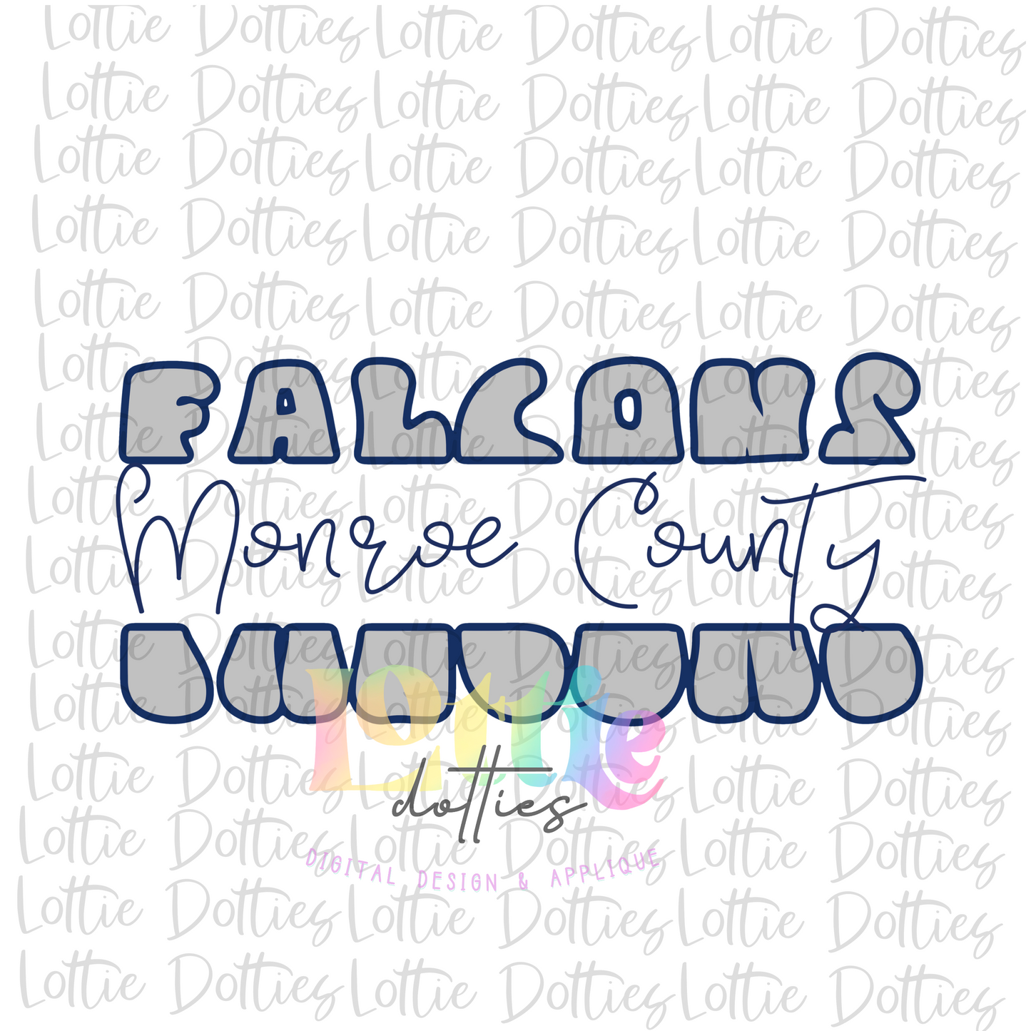 Monroe County Falcons PNG - Falcons  -  Sublimation design - Digital Download