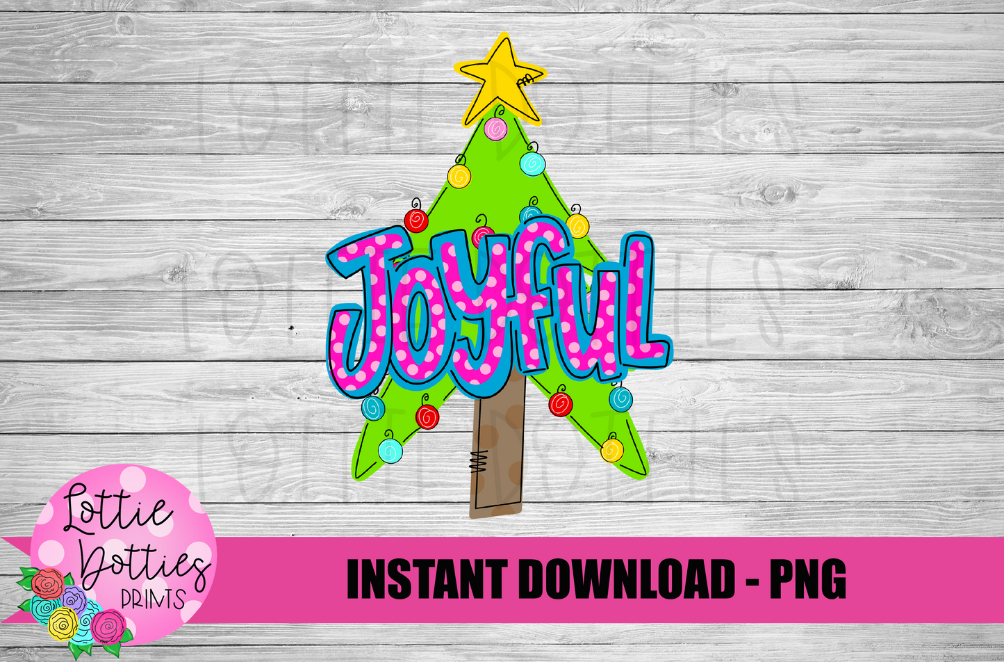 Joyful Tree  Png - Joyful  Sublimation Design - Digital Download