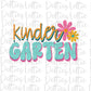 Kindergarten - PNG - Back To School - Sublimation - Digital Download