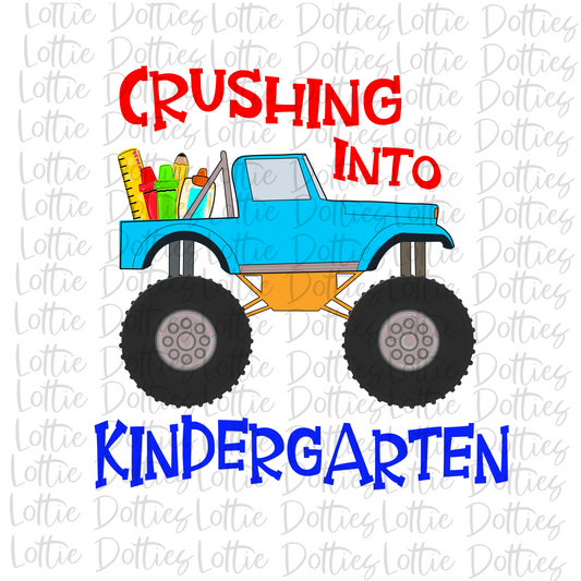 Crushing Into Kindergarten - Monster Truck Png - Monster Truck Design - Monster Truck Design