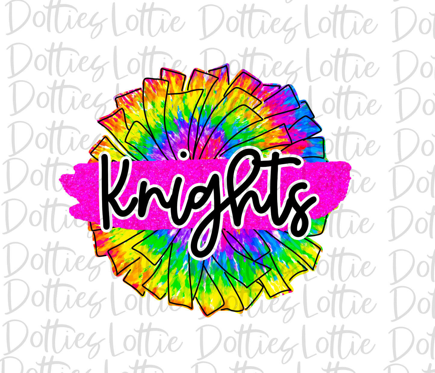 Knights Pom Png - Cheer Sublimation File - Instant download - Digital Download