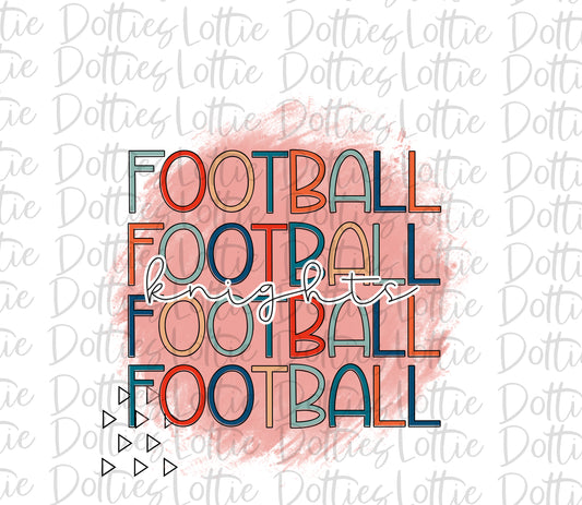 Football Knights - PNG - Football - Sublimation design - Digital Download