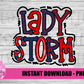 Lady Storm - PNG - Storm - Sublimation - Digital Download