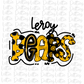 Leroy Bears PNG - Bears  sublimation design - Digital Download