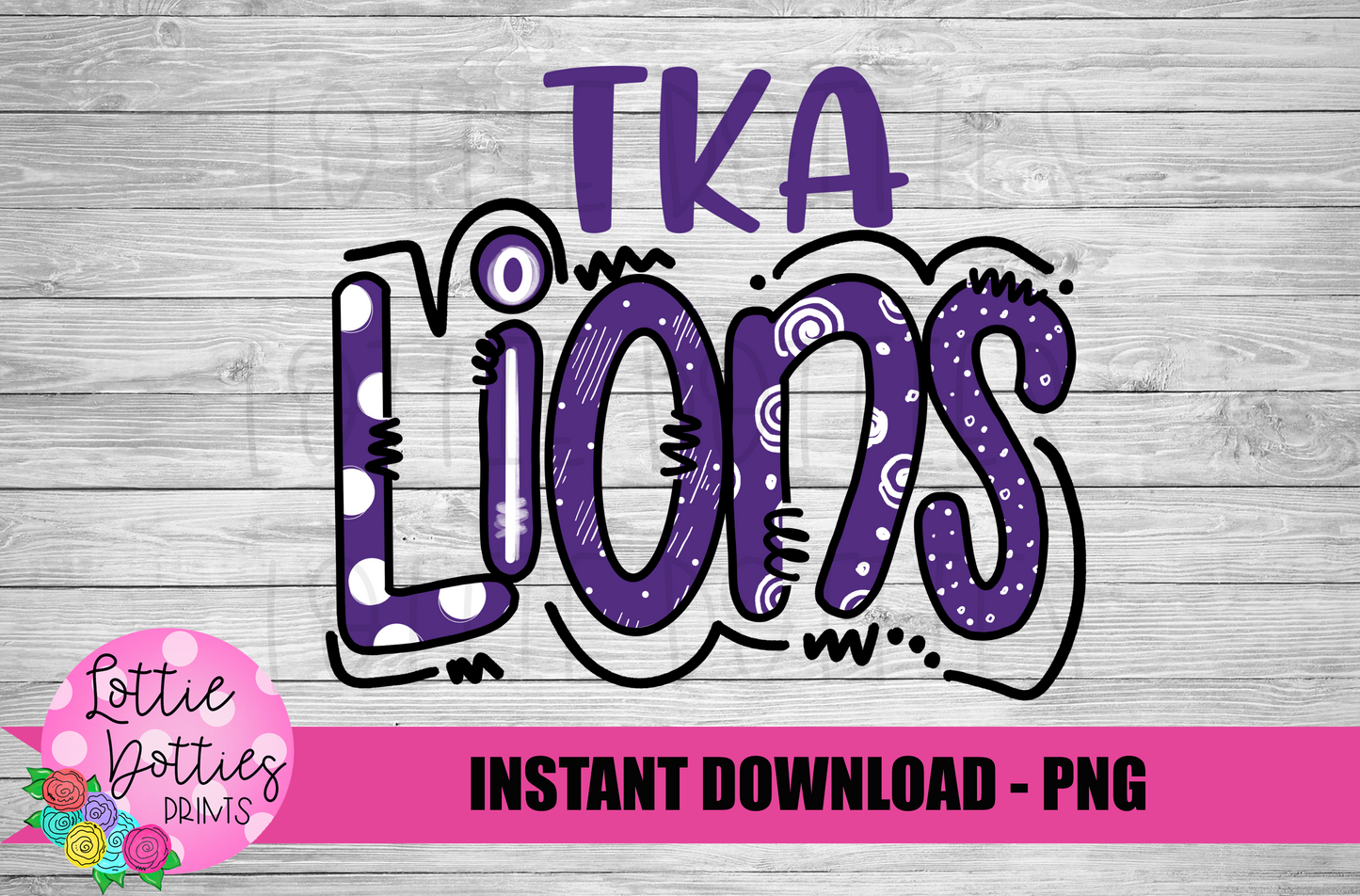 TKA Lions PNG - Lions -  sublimation design - Digital Download