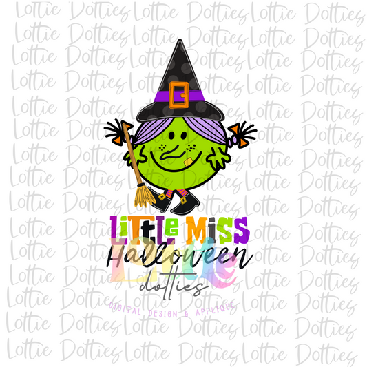 Little Miss Halloween - PNG - Halloween Sublimation -Digital Download