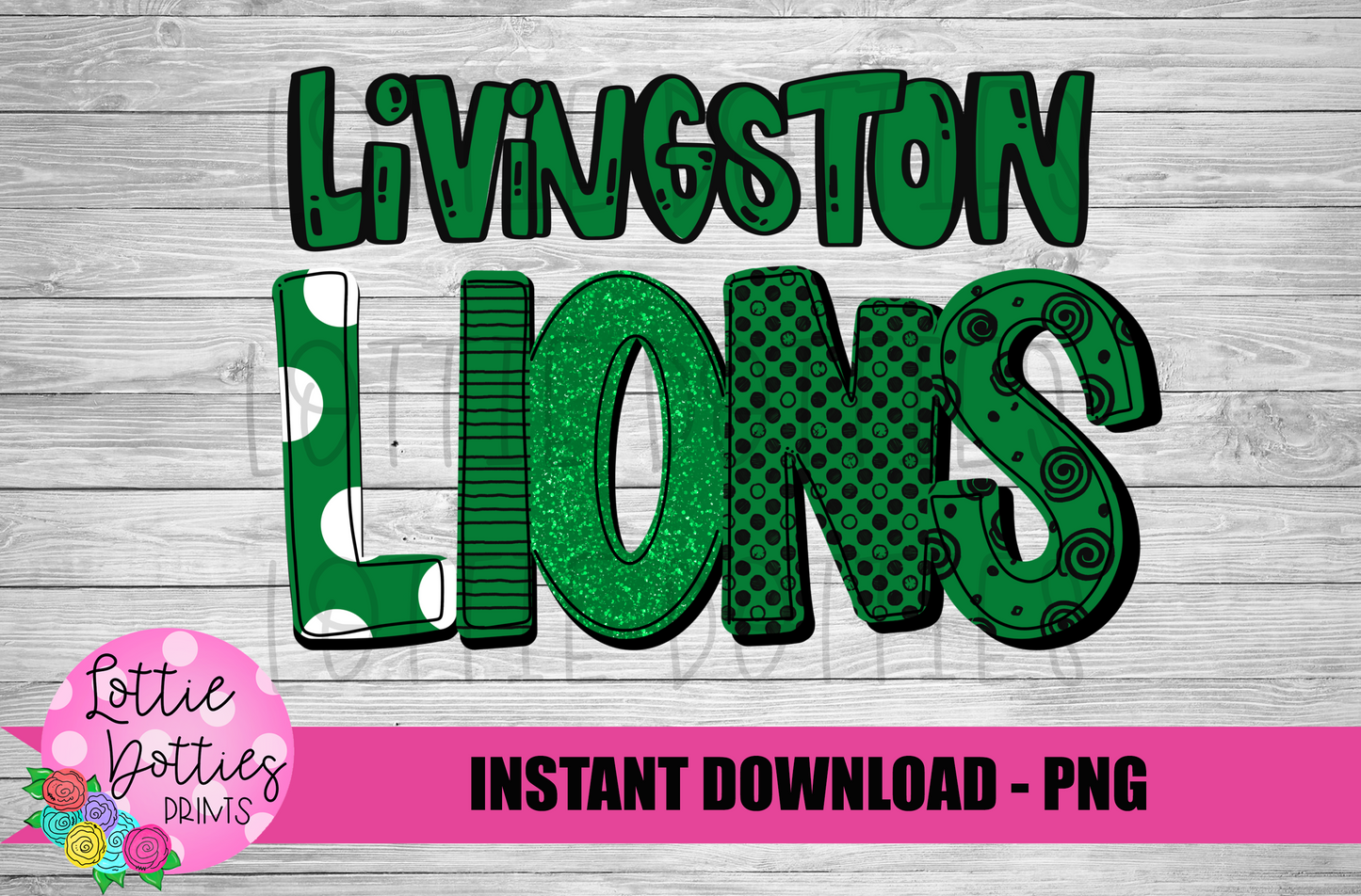 Livingston Lions PNG - Lions -  sublimation design - Digital Download