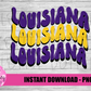 Louisiana Png -Louisiana Sublimation design - Digital Download
