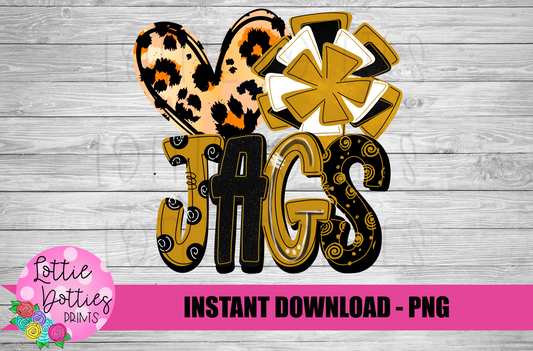Jags Cheerleader  PNG -  Jags sublimation design - Digital Download