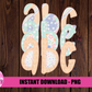 Pastel Faux Applique Alphabet - Alpha Pack